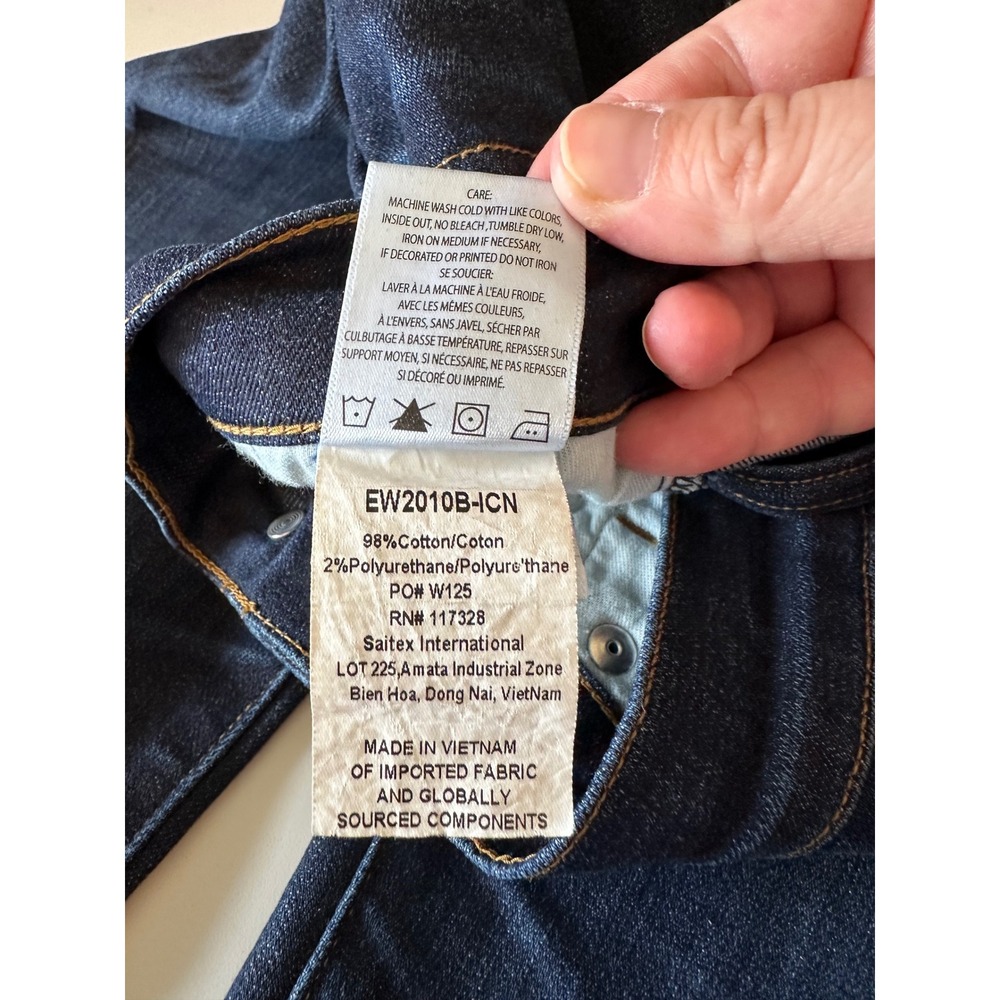 Edwin Elin Straight Leg Dark Indigo Wash Jeans | Size 26 - Picture 7 of 10